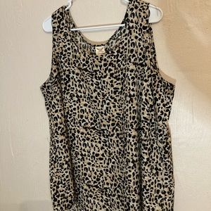 Cheetah print tank top